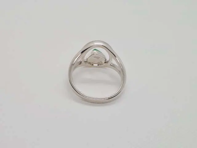 triangle jade sterling silver ring-01